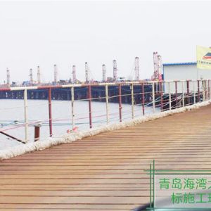 青島海灣大橋三標施工現(xiàn)場